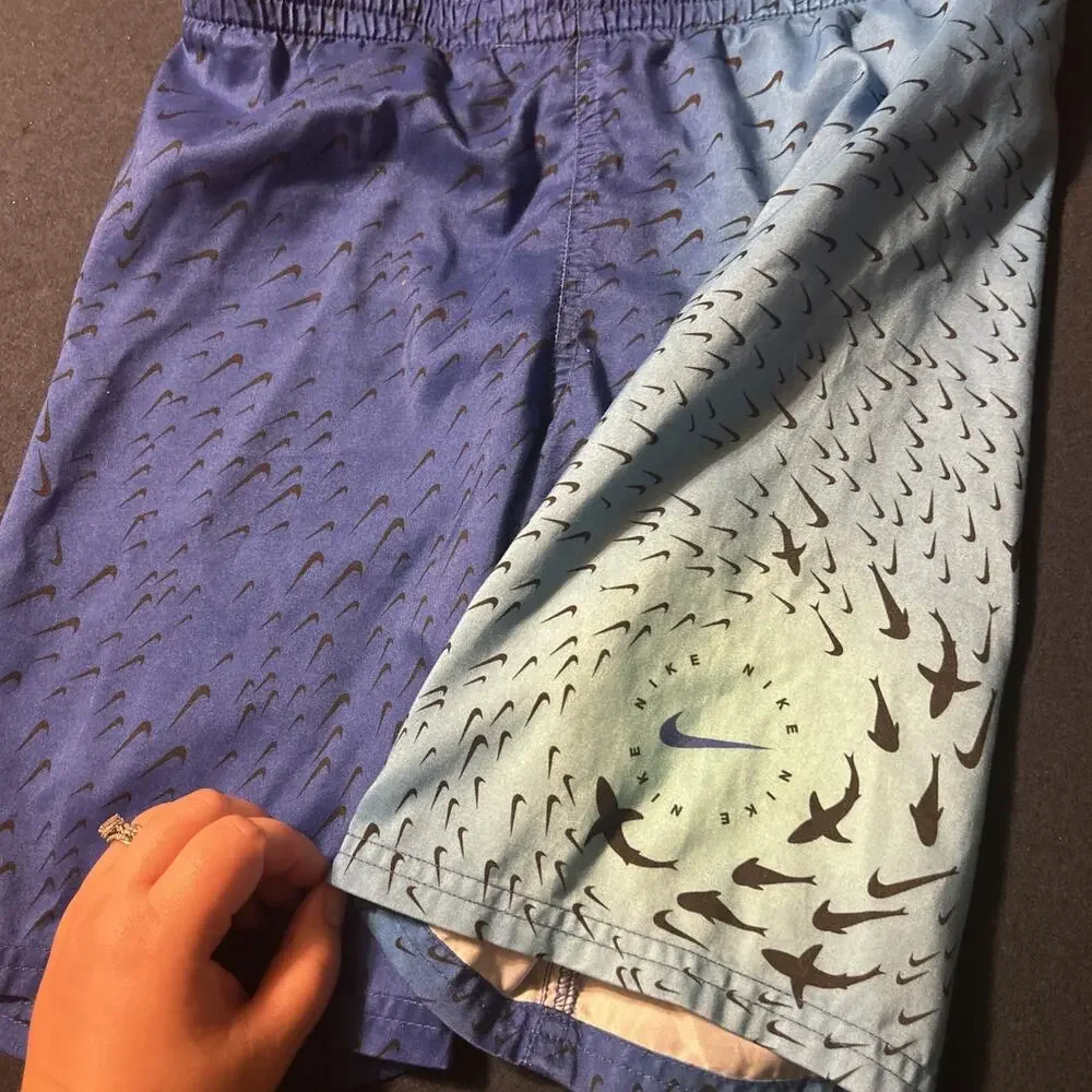 Boys Nike 10-12yrs Blue Swim Shorts